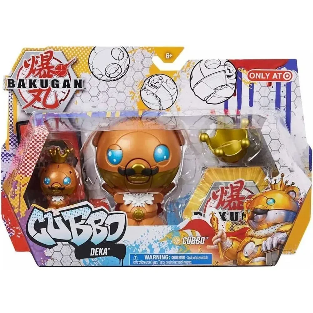 Bakugan 2021 Gold King Cubbo Deka Pack Jumbo Collectible Transforming Figure